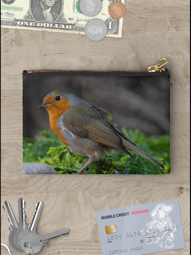 Thumbnail 3 of 4, Zipper Pouch, Robin designed and sold by rawshutterbug.