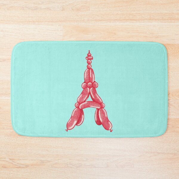 Item preview, Eiffel Tower illustration balloon twisting pointillism painting designed and sold by MitoP.