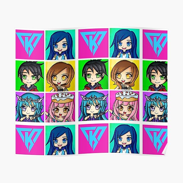 Funneh and the Krew - Anime Style Throw Blanket Poster