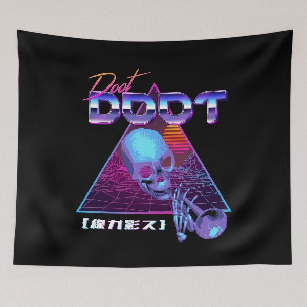 Item preview, DOOT DOOT  Outrun Vaporwave Synthwave Streetwear designed and sold by ROBO MEGA.