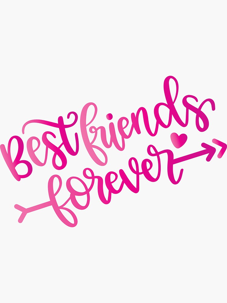 Bff Best Friends Forever Friendship Day Sticker By Wabeen Redbubble 