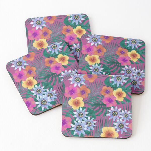 Item preview, Mahalo Bold tropical purple designed and sold by pixiepatterns.