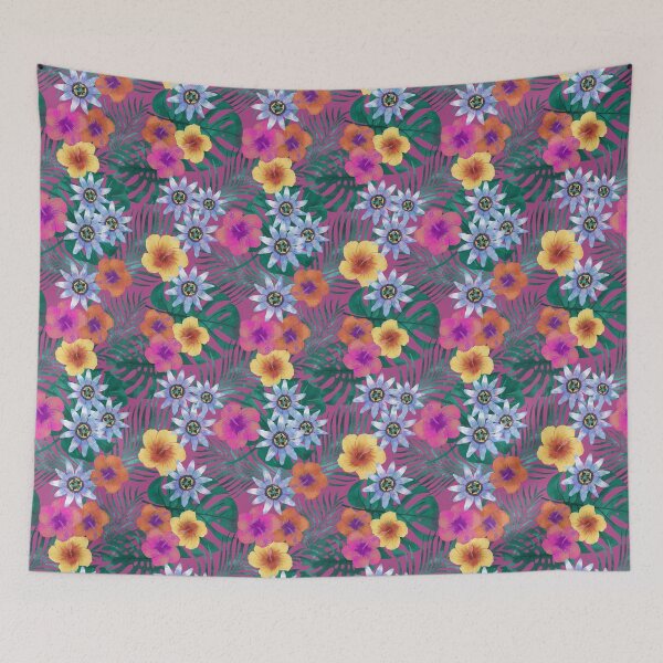 Item preview, Mahalo Bold tropical purple designed and sold by pixiepatterns.
