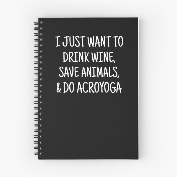 Item preview, Wine & Animals & AcroYoga designed and sold by good vibes clothing.