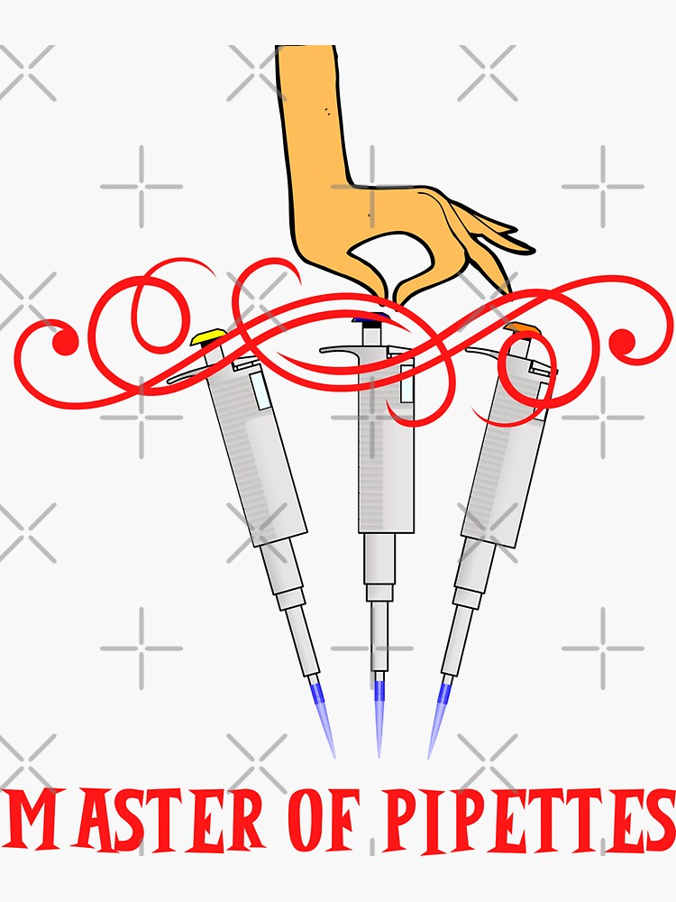 "MASTER OF PIPETTES FUNNY PIPETTE /Microbiology MEDICAL LABORATORY