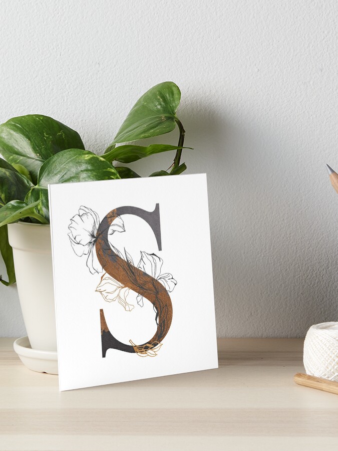 Letter s, monogram, upper case, logo, Illustration for wedding