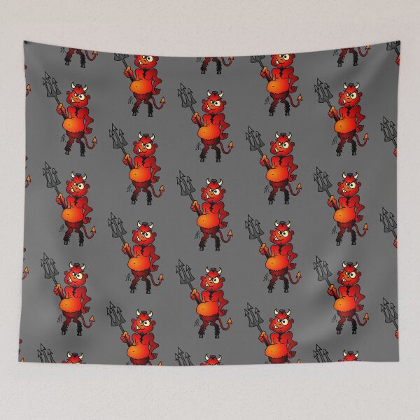 Item preview, Fat red devil designed and sold by cardvibes.