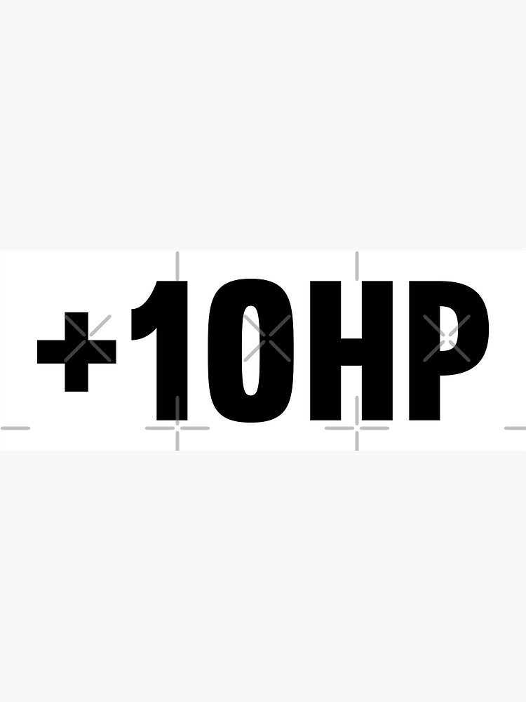 "Funny +10 HP Tuning Sticker Tuner & Car Lover Gift" Sticker by