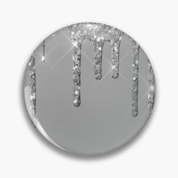 Item preview, Womens Elegant Silver Dripping Glitter Nail Polish Effect Printed Sparkle Texture designed and sold by UniQueensShop.