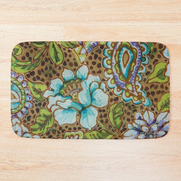 Item preview, Batik Paisley With Leopard Skin  designed and sold by Leslie Rogers Todder.
