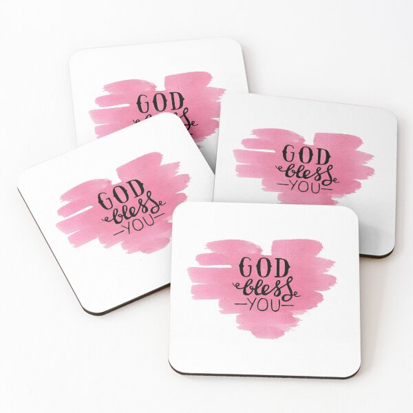 Item preview, Pink Heart God Bless You designed and sold by cabgodfrey.