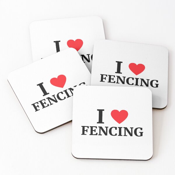 Item preview, I Love Fencing Heart  designed and sold by Vanover Designs.