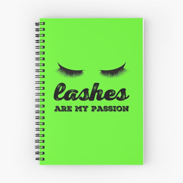 Aperçu de l'œuvre Les cils sont ma passion vert lime créée et vendue par podcincy.