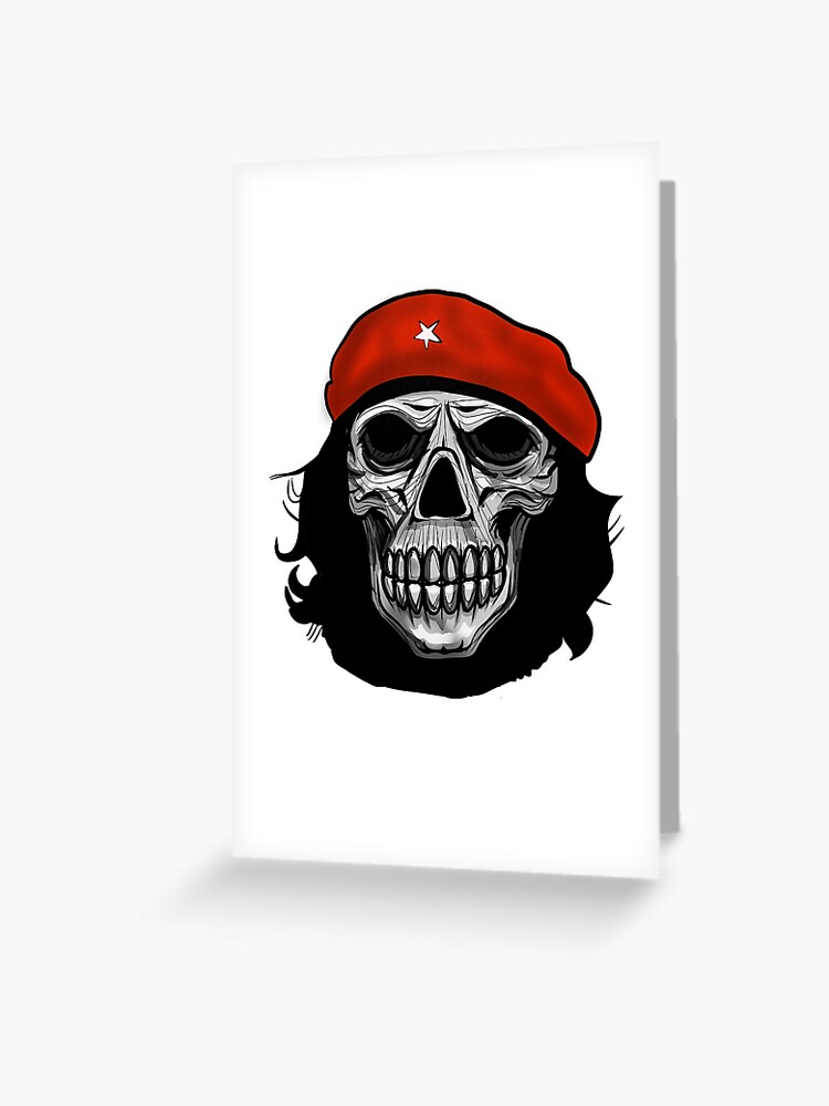Ernesto Che Guevara Skull Greeting Card