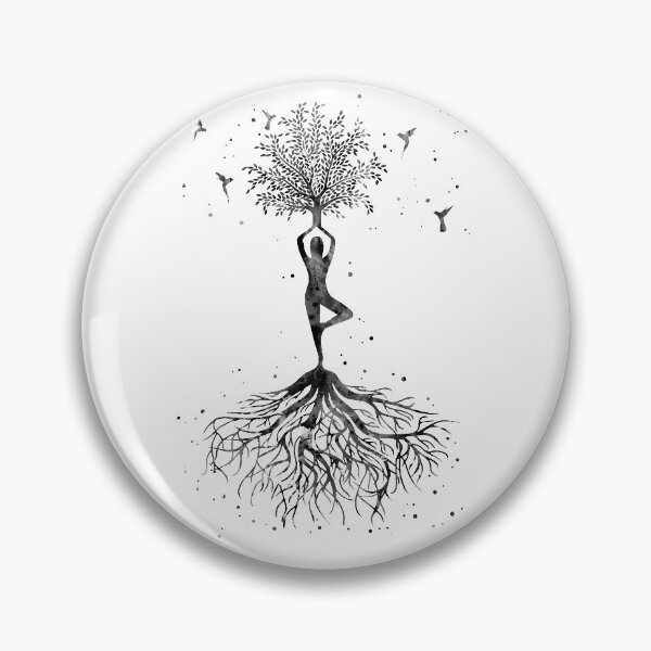 Item preview, Yoga tree with hummingbirds designed and sold by Rosaliartbook.