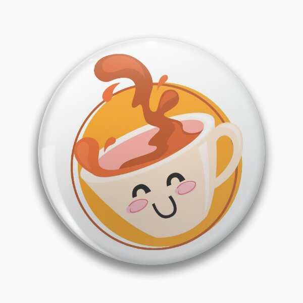Item preview, Cute Kawaii Coffee Mug Smiling designed and sold by BrightLightArts.