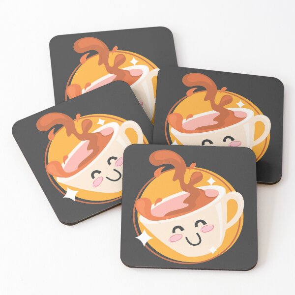 Item preview, Cute Kawaii Coffee Mug Smiling designed and sold by BrightLightArts.
