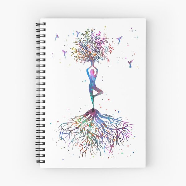 Item preview, Yoga tree with hummingbirds designed and sold by Rosaliartbook.