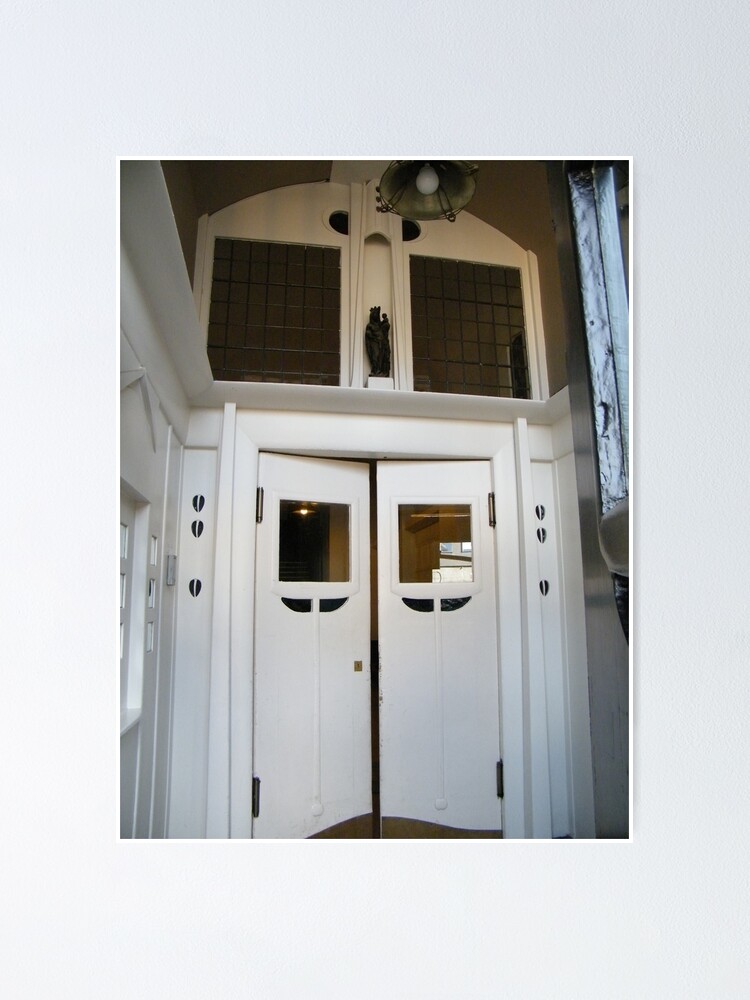 Doors Glasgow School Of Art Poster By Elst Redbubble