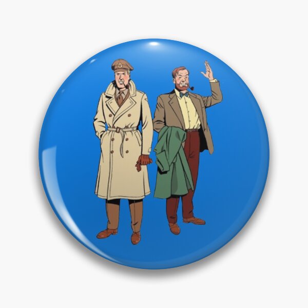 Item preview, Blake and Mortimer (From the back cover of The Septimus Wave (L'Onde Septimus)) designed and sold by california-112.