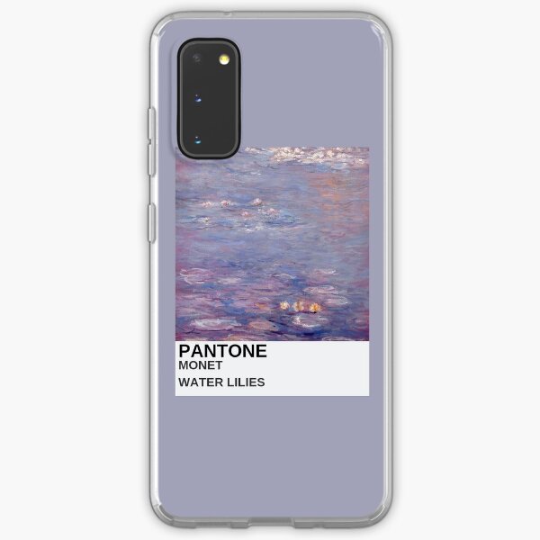 monet art aesthetic phone case purple painting Samsung Galaxy Soft Case