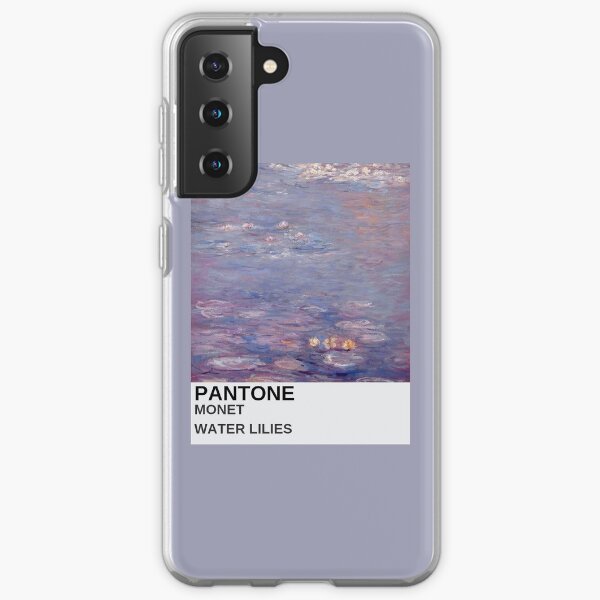 étui de téléphone esthétique monet art peinture violette Coque souple Samsung Galaxy