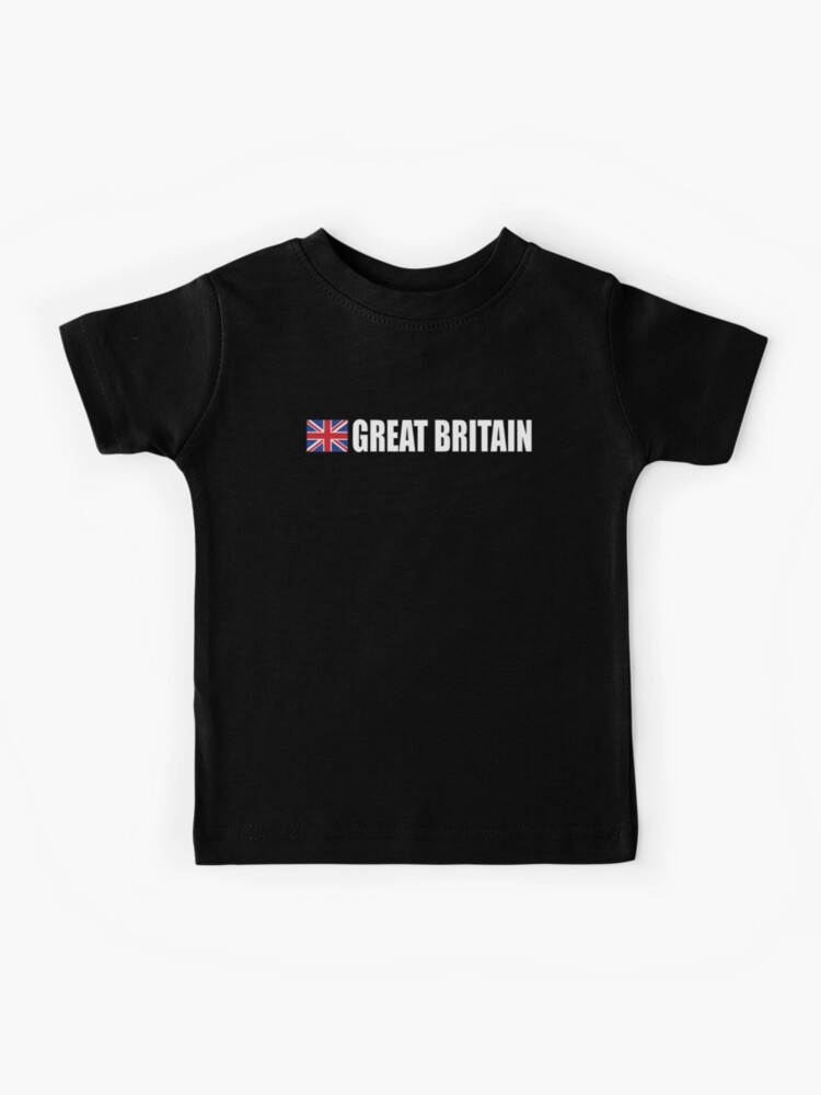 Grossbritannien Team Gb Union Jack Sport Britische Flagge Grossbritannien Grossbritannien Weiss Auf Schwarz Kinder T Shirt Von Tomsredbubble Redbubble