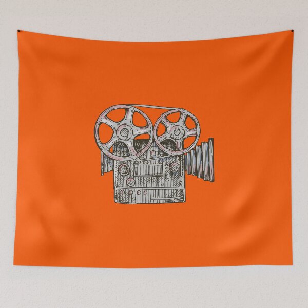 Item preview, Cinema Film Camera - Movie Camcorder Drawing Illustration designed and sold by Wyverin.