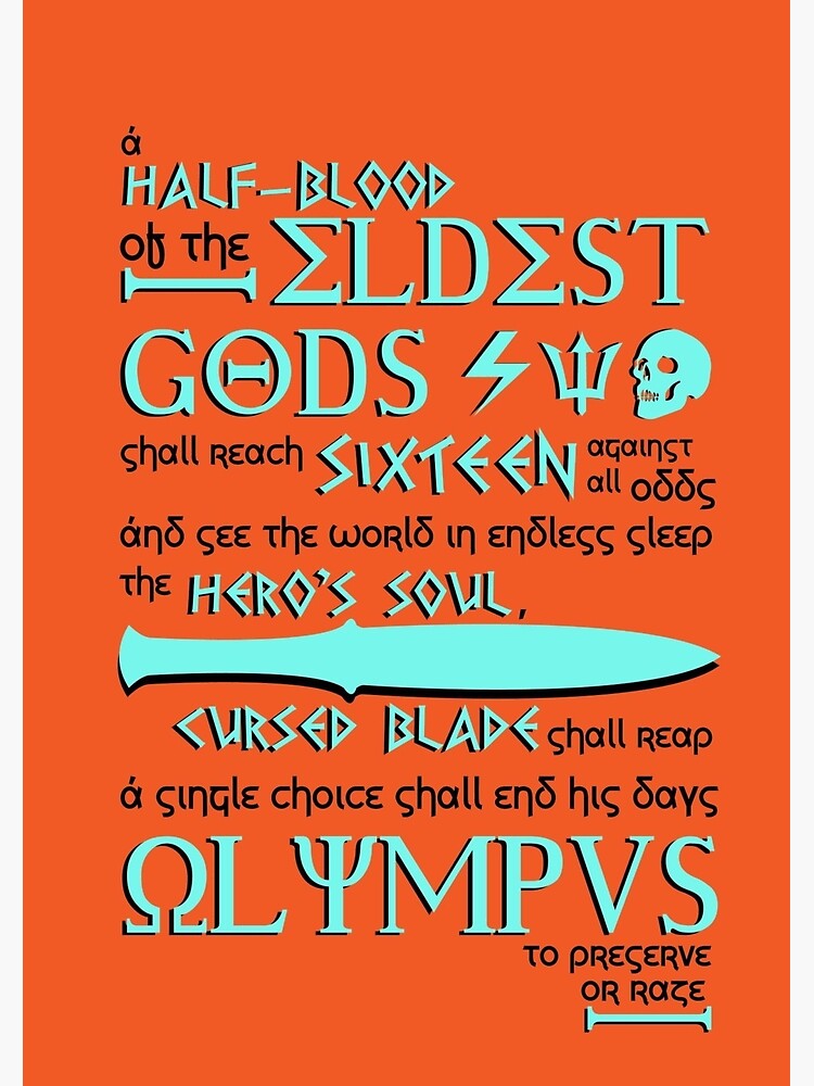 Camp Half Blood Percy Jackson Poster