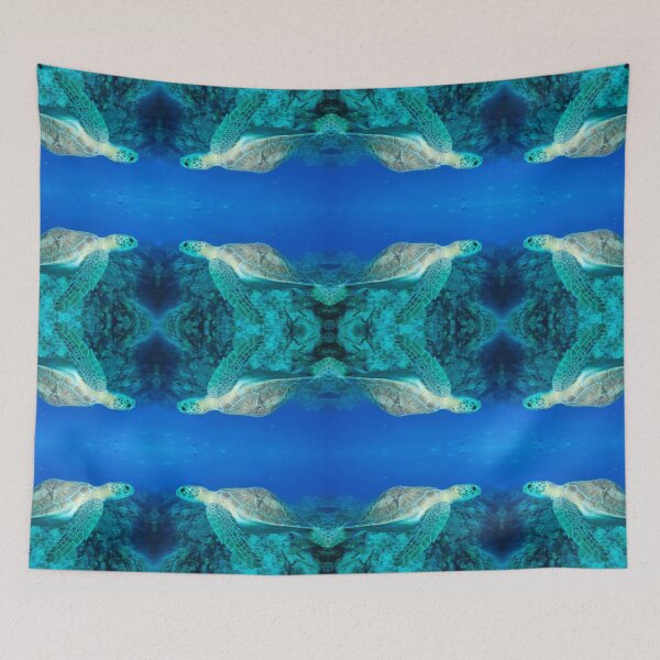 Item preview, Swimming Turtle in Blue Sea designed and sold by Caitlin Chock.