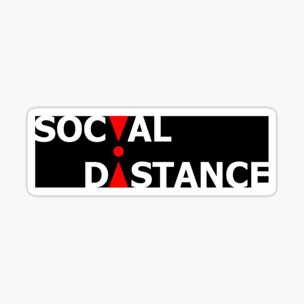 Item preview, Social Distance Art Print designed and sold by evk-art.