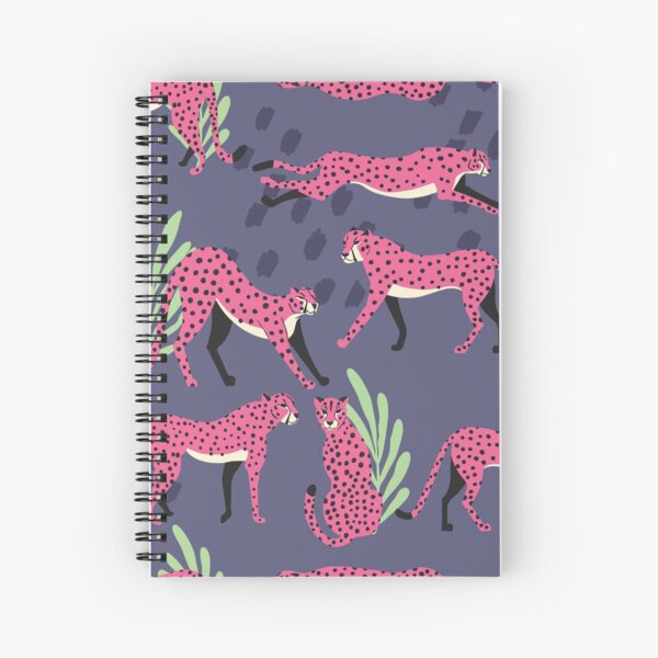 Red Leopard Print Notebook: Animal Print Notebook