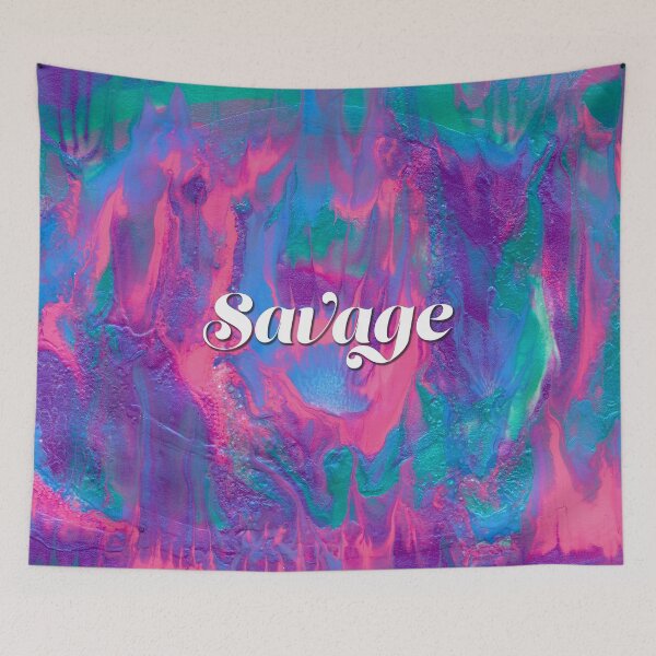 Item preview, Savage, Classy, Bougie--- Abstract Fluid Painting with Mermaid Colors designed and sold by Daydreamer Alley.