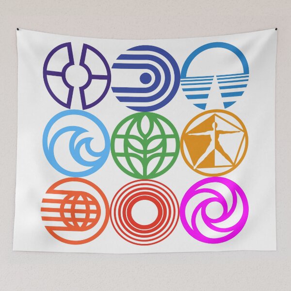 Item preview, Retro Epcot Logos designed and sold by FinnFromNY.