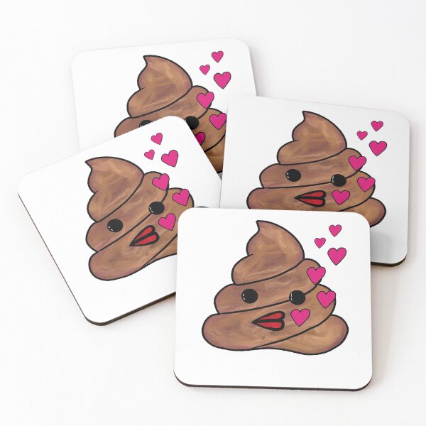 Item preview, Poop Emoji Blowing kisses designed and sold by Rustic Valley Studio.