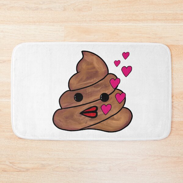 Item preview, Poop Emoji Blowing kisses designed and sold by Rustic Valley Studio.