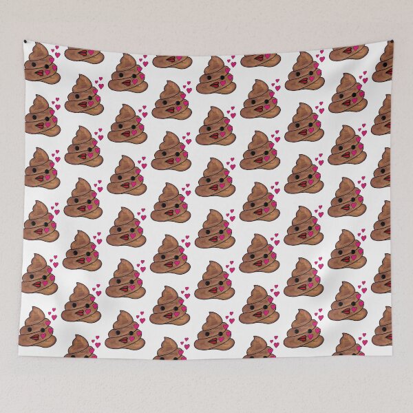 Item preview, Poop Emoji Blowing kisses designed and sold by Rustic Valley Studio.
