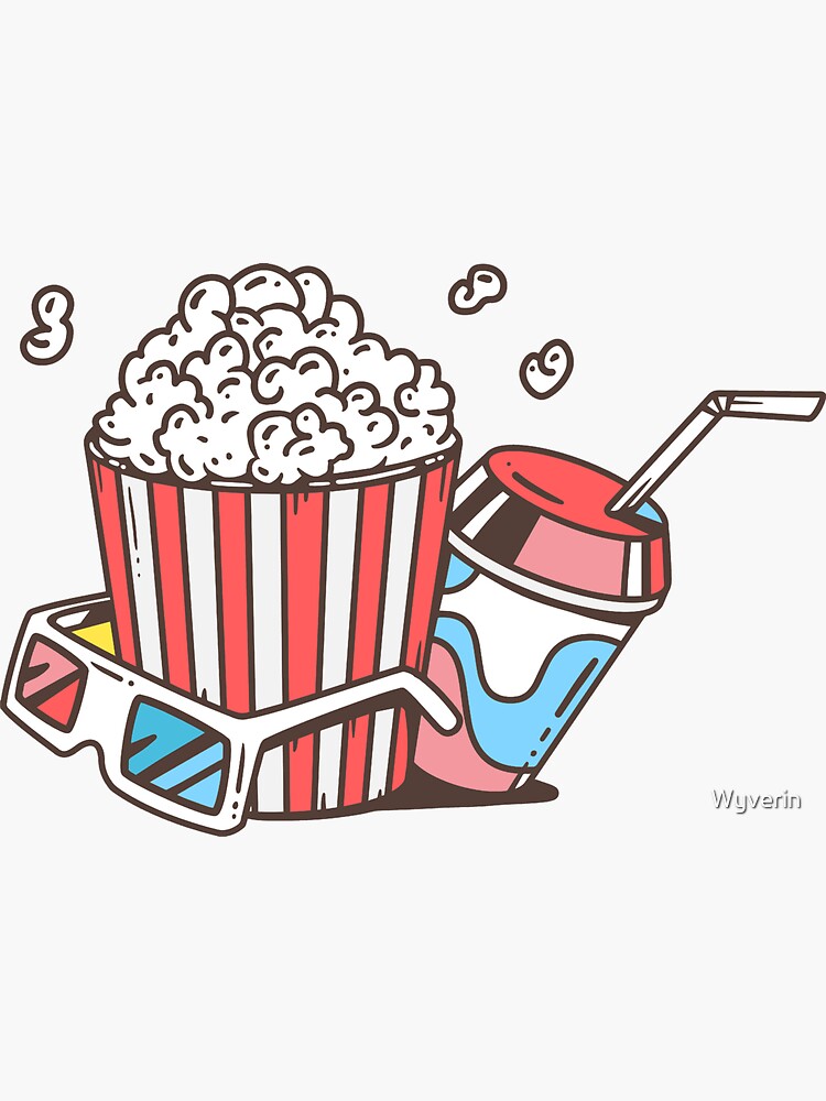 Popcorn, Soda and 3D Glasses - Film Lovers by Wyverin