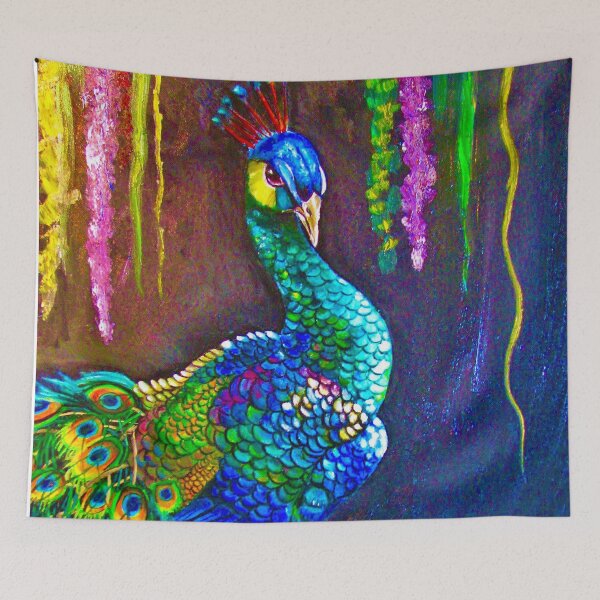 Item preview, Glowing Peacock designed and sold by Katie Luse.