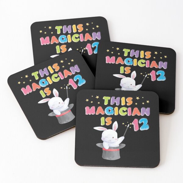 Item preview, This Magician Is 12 Years Old Kid 12th Birthday Rabbit print designed and sold by Grabitees.