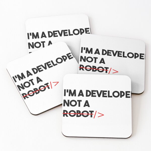 Artikelvorschau, Ich bin ein Entwickler, kein Roboter entworfen und verkauft von GOGdesigns.