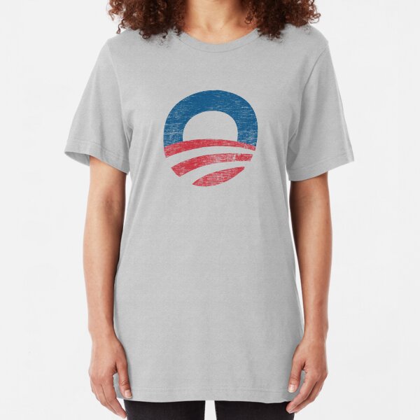 Retro Obama Logo Shirt Slim Fit T-Shirt