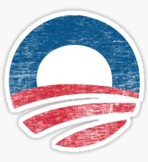 Retro Obama Logo Shirt Sticker