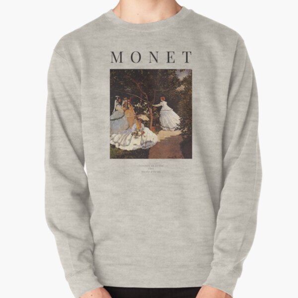Claude Monet - Women in the Garden - Exhibition Poster Pullover Sweatshirt