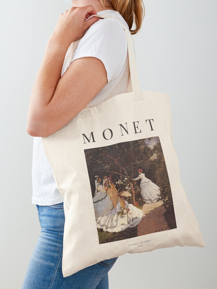 Claude Monet Women In The Garden Tote Bag-aesthetic tote bag