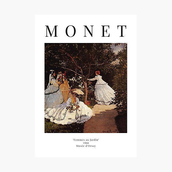 Item preview, Claude Monet - Women in the Garden - Exhibition Poster designed and sold by studiofrivolo.