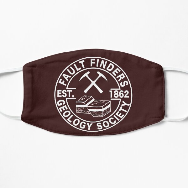 Fault Finders Geology Society Est. 1862 t shirt Flat Mask