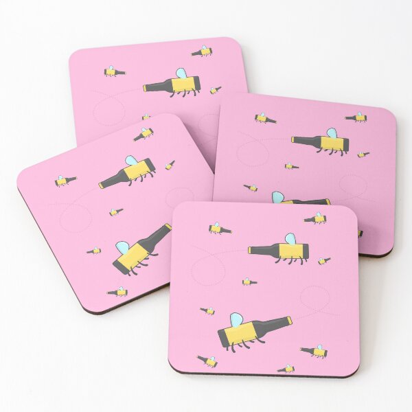 Item preview, Bumble beer (pink) designed and sold by animinimal.