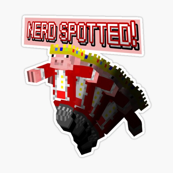 Technoblade Minecraft skin Sticker for Sale by lottedesigns