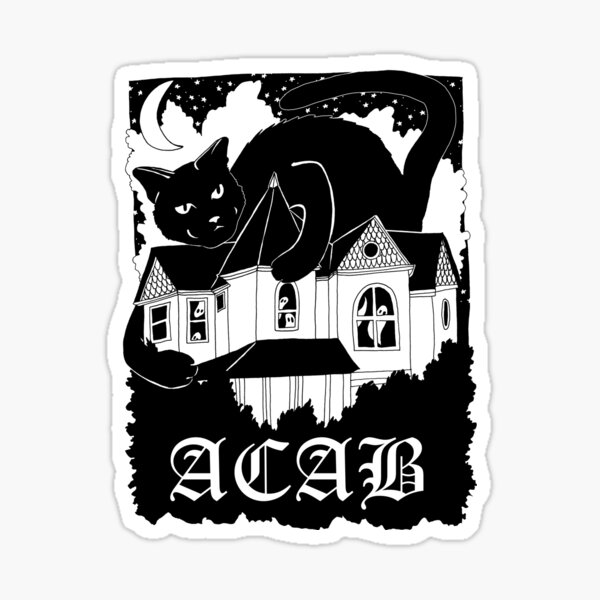 Item preview, haunted house cat | acab all cats are beautiful designed and sold by craftordiy.art.